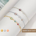 Birthstone Exquisite Diamond Hand Jewelry Women's Simple Rhinestone Bracelet
