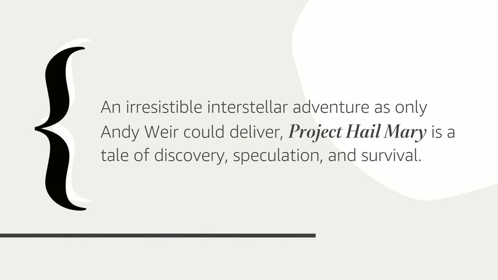 Project Hail Mary: A Novel by Weir, Andy