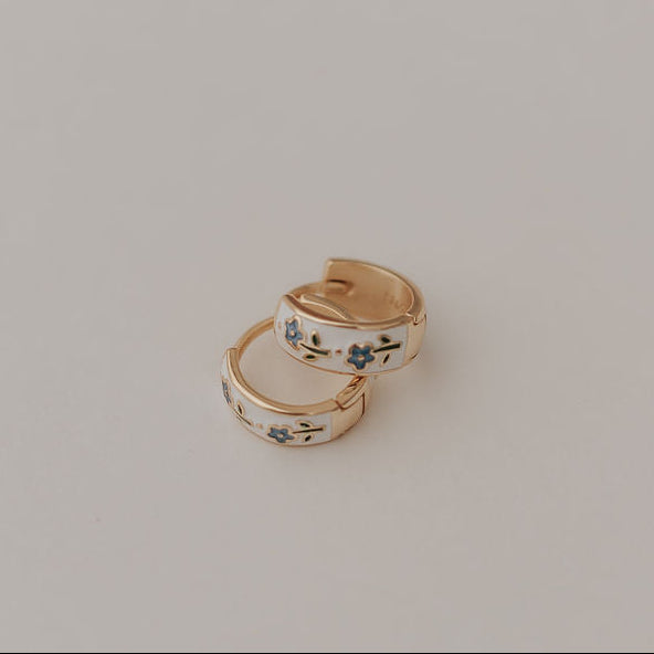 Daphne Tea Cup Hoops