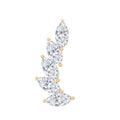 Marquise Diamond Crawler Earring for Helix Piercing